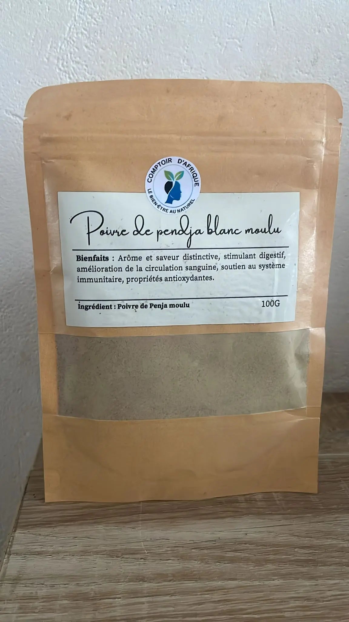 poivre blanc de Penja moulu Comptoir d'Afrique