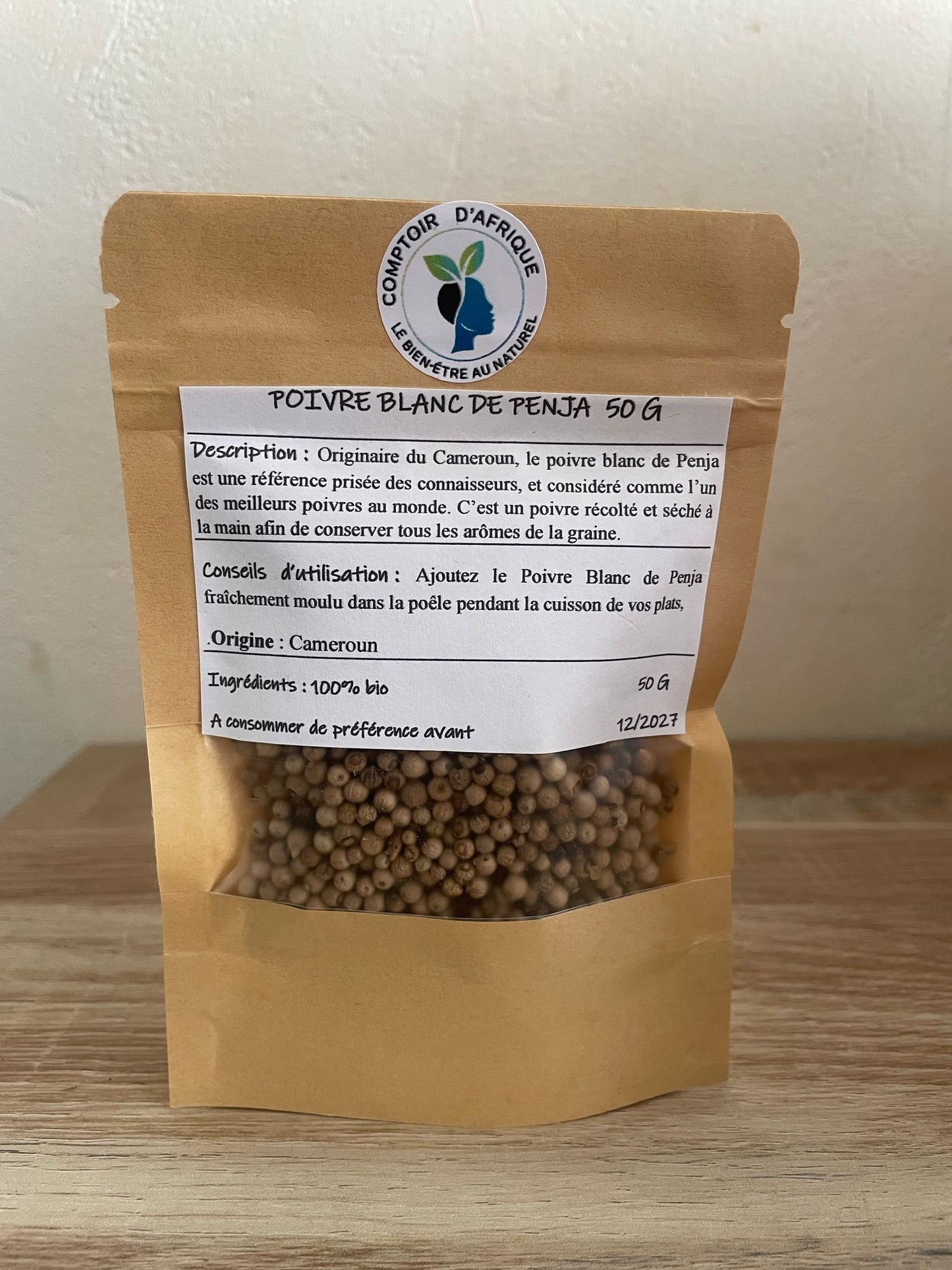 Poivre blanc de Penja Comptoir d'Afrique