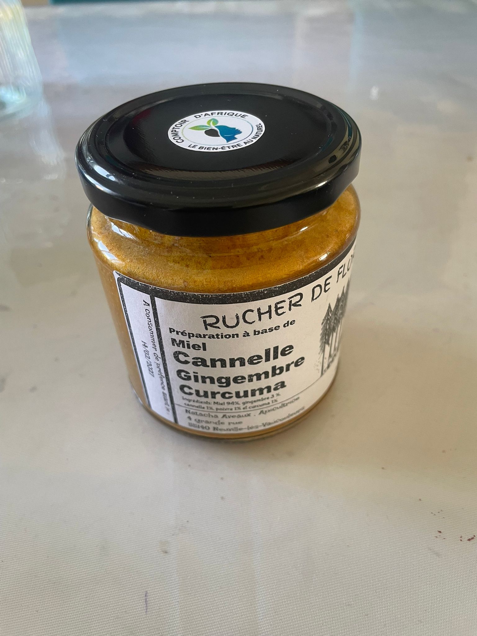 Miel Cannelle  Curcuma Gingembre Comptoir d'Afrique